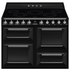 Smeg 110cm Victoria Freestanding Cooker with Induction Hob Black TR4110IBL2 image NaN