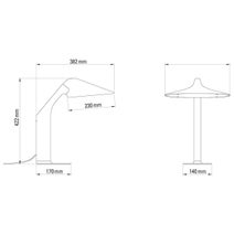 DCW Editions Niwaki Lamp - Black NIWAKI-BL-BL hero image