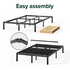 Zinus 35cm Elias Queen Modern Black Metal Bed Frame AU-FBMMP1ZC-14Q image NaN