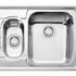 Franke Neptune 1 and 1/4 Bowl Sink with Left Hand Drainer NEX651LHD image NaN