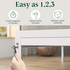 Zinus Kai Queen Metal and Bamboo Bed Frame White AU-FBOBH3ZC-35Q image NaN