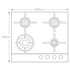 Fisher & Paykel CG604DNGGB1 60cm Natural Gas Cooktop image NaN