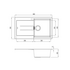 Oliveri Santorini Single Bowl Topmount Sink with Left Hand Drainer White ST-WH1522-OF image NaN