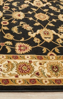 Rug Culture Sydney Medium Black Ivory Rug 230X160CM - SYD-1-BI-230X160 hero image