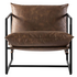 Zinus Aidan Sling Accent Chair Cognac Tan Brown AU-USHSL3ZC-31C image NaN