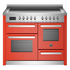 Bertazzoni Professional Series 110cm 5-Zone Induction Cooktop with Electric Triple Oven Cooker Orange PRO115I3EART image NaN
