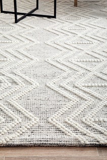 Rug Culture Maison Medium Off White & Black Rug 225X155CM - MSN-CLARA-225X155 hero image