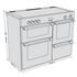 Belling Cookcentre 110cm Induction Freestanding Oven/Stove Black BCC1100ISS image NaN