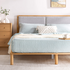 Zinus Arden Queen Bamboo Wood Bed Frame with Upholstered Headboard AU-FPWNH8ZC-08Q image NaN