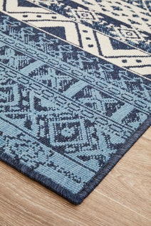 Rug Culture Seaside Medium White & Blue Rug 220X150CM - SSD3333-WHBL-220X150 hero image