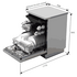 Delonghi DEDW6015W Freestanding Dishwasher - White image NaN
