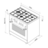 Artusi AFG911W 90cm Freestanding Dual Fuel Oven/Stove image NaN