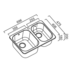 Abey Q180T NuQueen 1 and 3/4 Bowl Sink Pack image NaN