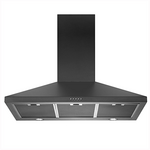 Schweigen 90cm Wallmount Canopy Rangehood Matte Black TRI-900B hero image