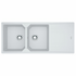 Franke Urban Fragranite Double Bowl Topmount Sink with Reversible Drainer Polar White UBG621PW image NaN
