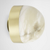 CTO Lighting Lucid 200 Flush Wall Or Ceiling Light - Alabaster and Satin Brass LUCCW2HASB image NaN