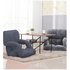SOGA Foldable Floor Recliner Lazy Chair Grey 9357641020586 image NaN