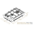Spezialist 34cm 2 Burner Gas Cooktop With SS Inset Surface S30342SSLPG image NaN