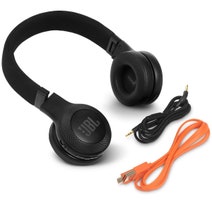 JBL JBLE45BTBLK Wireless On Ear Headphones hero image