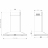 Ilve 90cm Canopy Rangehood X50/90 image NaN