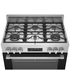 Beko 90cm Dual Fuel Stainless Steel Freestanding Oven BFC918GMX1 image NaN