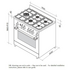 Artusi AFG911X 90cm Freestanding Dual Fuel Oven/Stove image NaN
