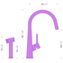 Abey 528006 Schock Alfresco Conos Pro Mixer Tap image NaN