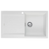 Oliveri Santorini Single Bowl Topmount Sink with Left Hand Drainer White ST-WH1522-OF image NaN