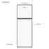 Westinghouse 460L Top Mount Fridge WTB4600WBL image NaN