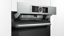 Bosch Serie 8 60cm Compact Combination Steam Oven CSG656RS2A hero image