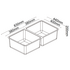 Abey Lago Double Sink with Drainer Tray NL200 image NaN