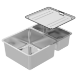 Abey Lago 1 and 3/4 Bowl Sink with Drainer Tray NL180 hero image