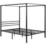 Zinus Patricia Queen Metal Canopy Bed Frame Black AU-CPBF-Q hero image
