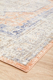 Rug Culture Mayfair Medium Peach & Blue Rug 230X160CM - MAY-LOR-PEA-230X160 hero image