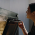 Fisher & Paykel 60cm Series 9 Minimal Handleless Compact Combi-Microwave Oven Black Glass OM60NMTNB1 image NaN
