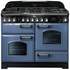 Falcon 110cm Classic Deluxe Freestanding Dual Fuel Oven/Stove Stone Blue and Chrome CDL110DFSBCH image NaN