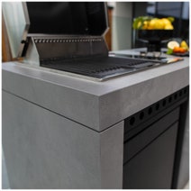 Artusi 1400mm Ascale Outdoor Kitchen with Cosmopolitana Grey Cladding QAP14AS-CG hero image