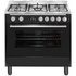 Artusi 90cm Dual Fuel Matte Black Freestanding Oven AFG915B-1 image NaN
