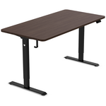 Lifespan Fitness ErgoDesk 160cm Electric Standing Desk Walnut/Black LFDK-ED160WNBK hero image