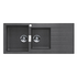 Abey Schock Signus 1& 3/4 Bowl Topmount Sink with Right Hand Drainer Stone D200SL image NaN