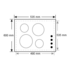 Chef EHC617W Electric Cooktop image NaN
