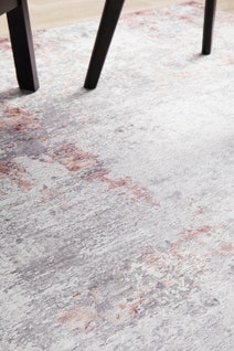Rug Culture Illusions Medium Silver & Blush Rug 220X150CM - ILU156BLUSH220X150 hero image