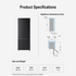 Panasonic 376L Bottom Mount Fridge Matte Black NR-BX421HWKA image NaN