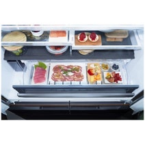 Hitachi 670L Multi Drawer French Door Refrigerator Crystal Black Glass R-GW670TAXK hero image
