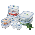Glasslock 28041 10-Piece Tempered Glass Food Container Set hero image