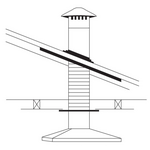 Abey RHVS5 125mm Vertical Steel Roof Ducting Kit hero image
