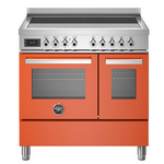 Bertazzoni Professional Series 90cm 5-Zone Induction Cooktop with Electric Double Oven Cooker Arancio PRO95I2EART hero image