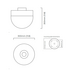 CTO Lighting Lucid 300 Flush Wall Or Ceiling Light - Alabaster and Bronze LUCCW3HABZ image NaN