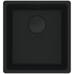 Franke Maris 370mm Single Bowl Undermount Sink with Extension Drainer Matte Black MRG110-37MB-FPC hero image