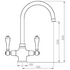 Turner Hastings Ludlow Double Sink Mixer Chrome LU101DM-CH image NaN